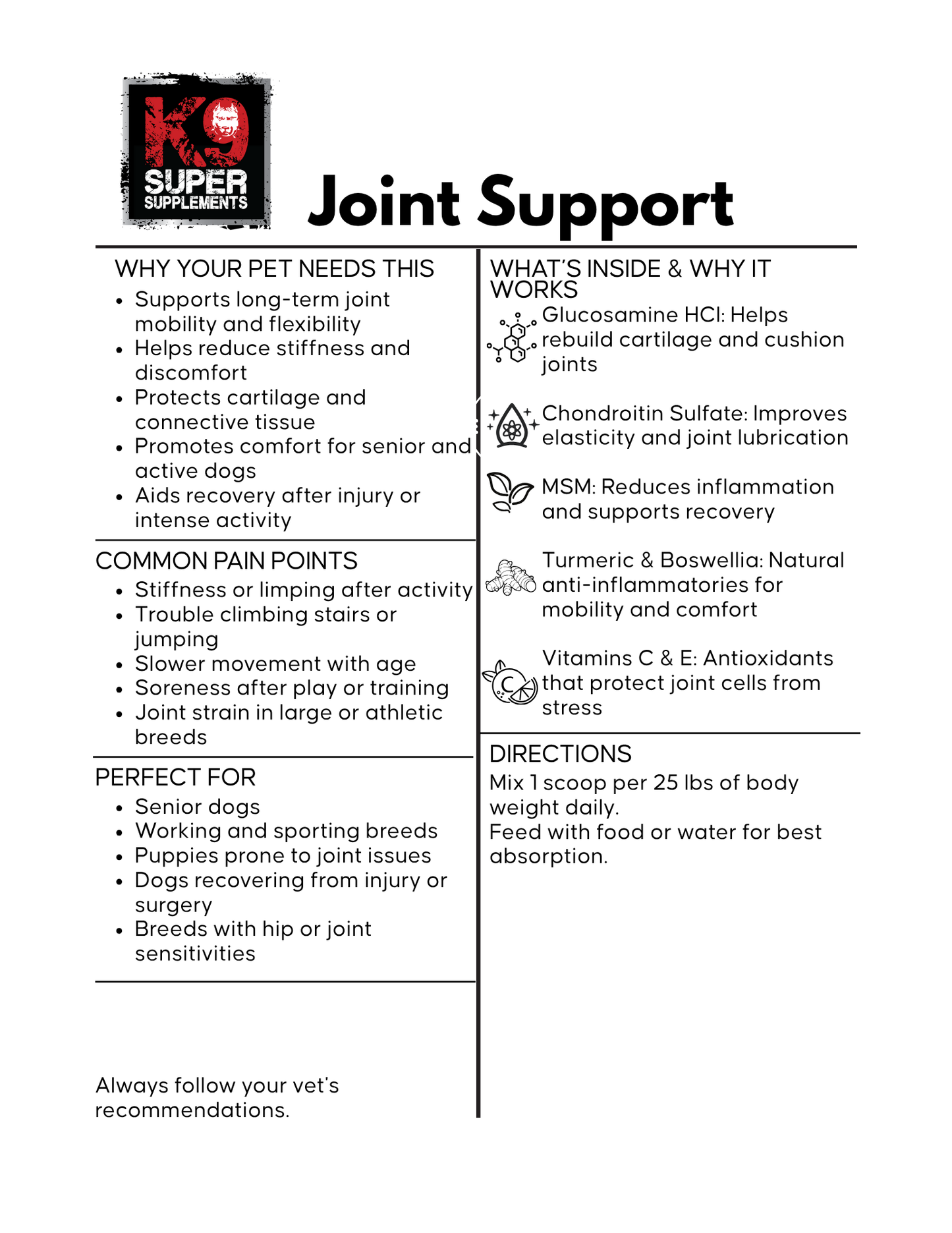 JOINT SUPPORT